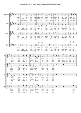 I send the joys of earth away