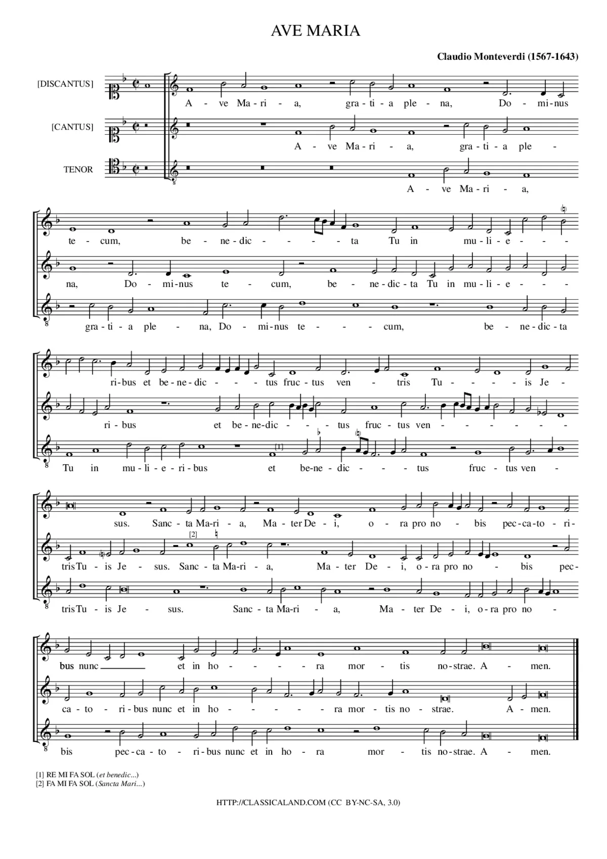 Ave Maria - Page 1