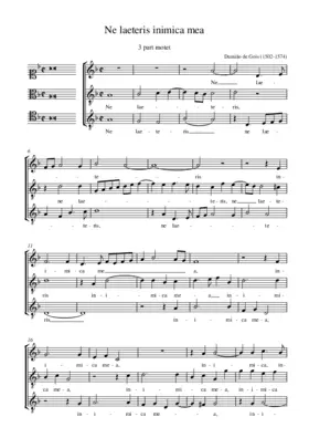 Ne laeteris inimica mea