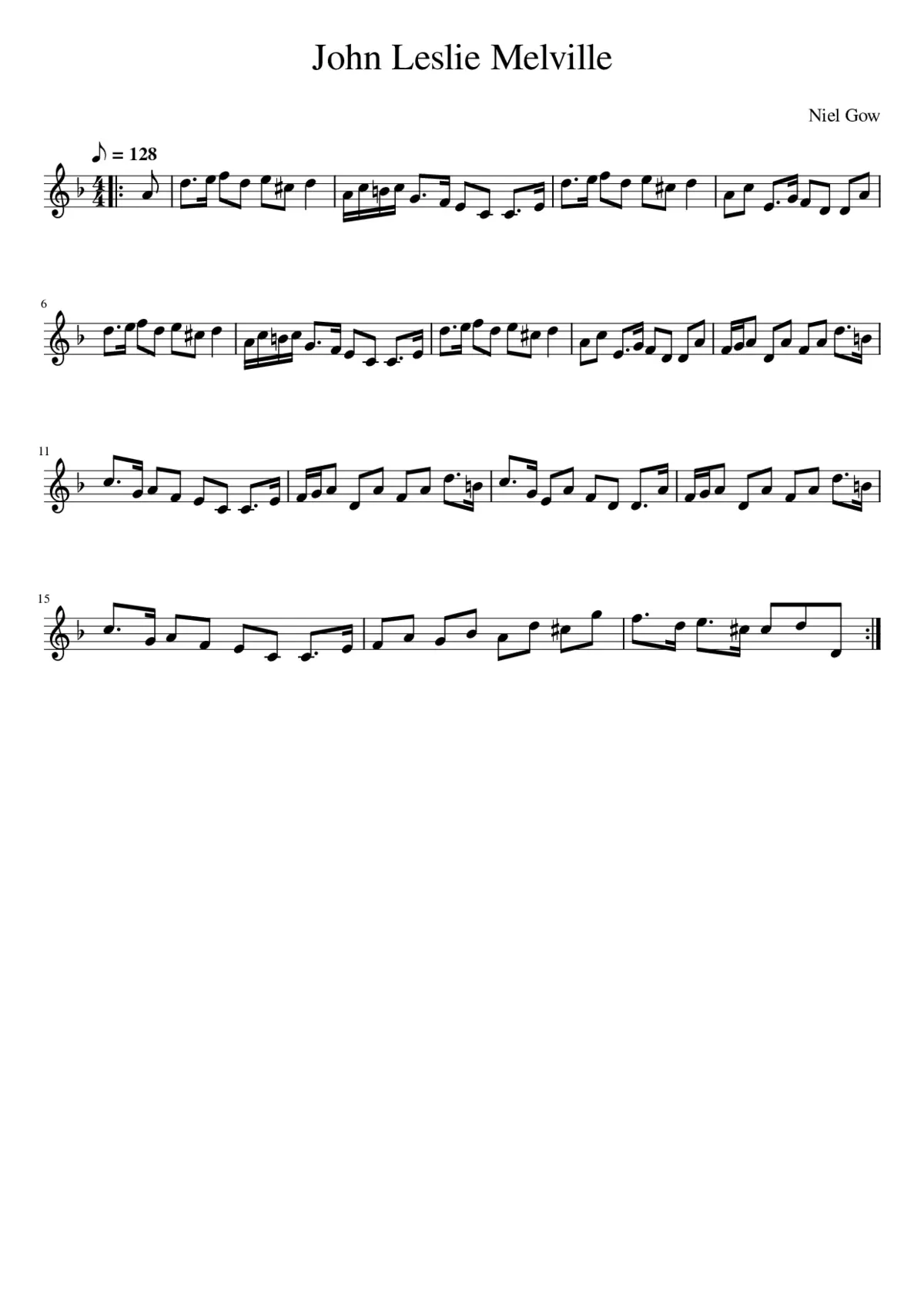 John Leslie Melville - Page 1