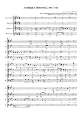 Benedictus Dominus Deus Israel