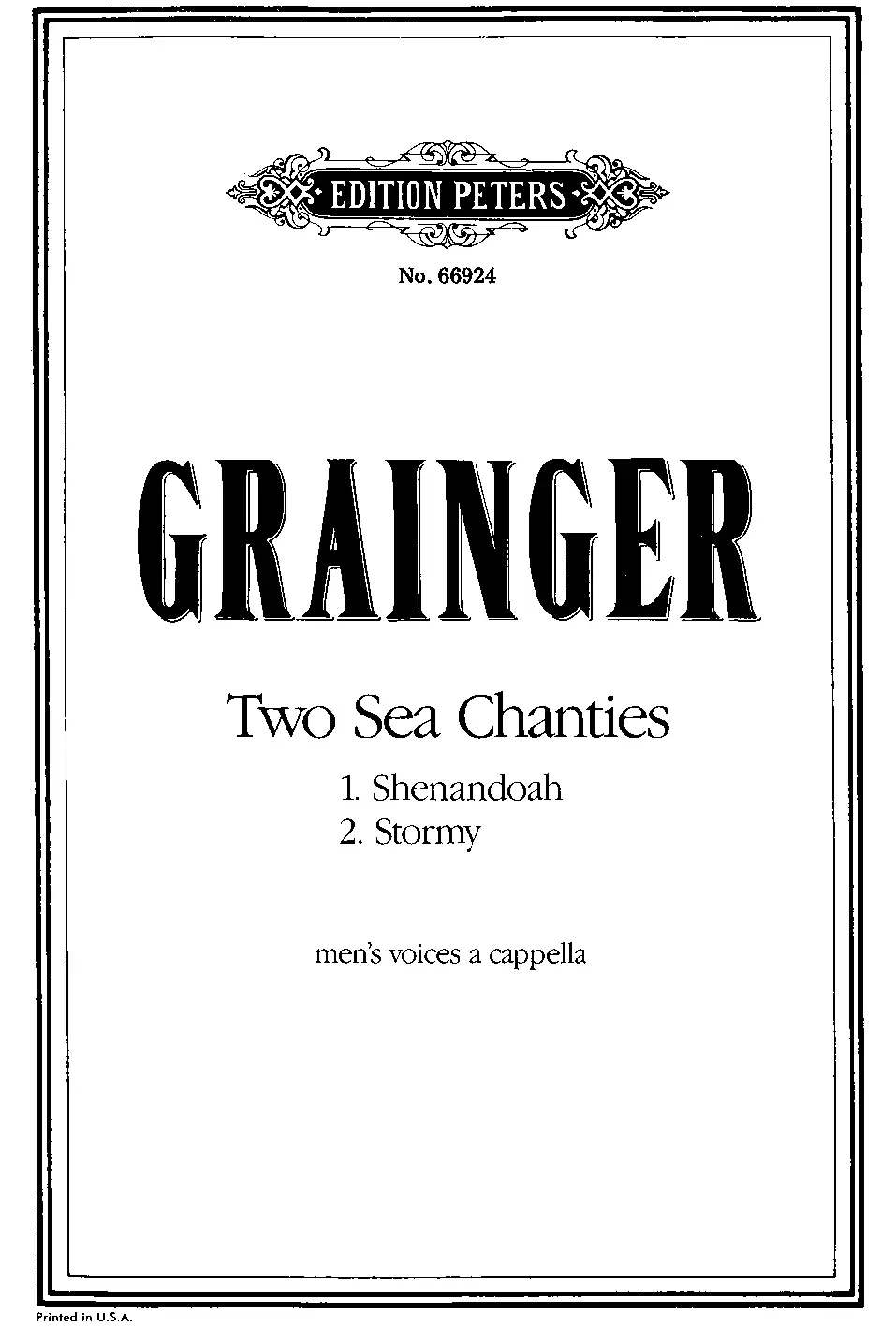 2 Sea Chanties - Page 1
