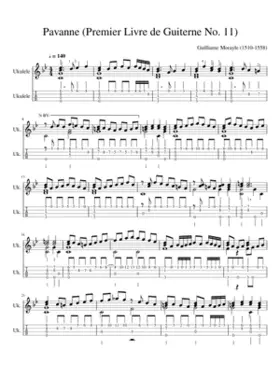 Pavanne - Premier Livre de Guiterne No. 11