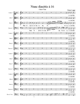 Nunc dimittis à 16