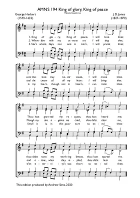 King of glory, King of peace