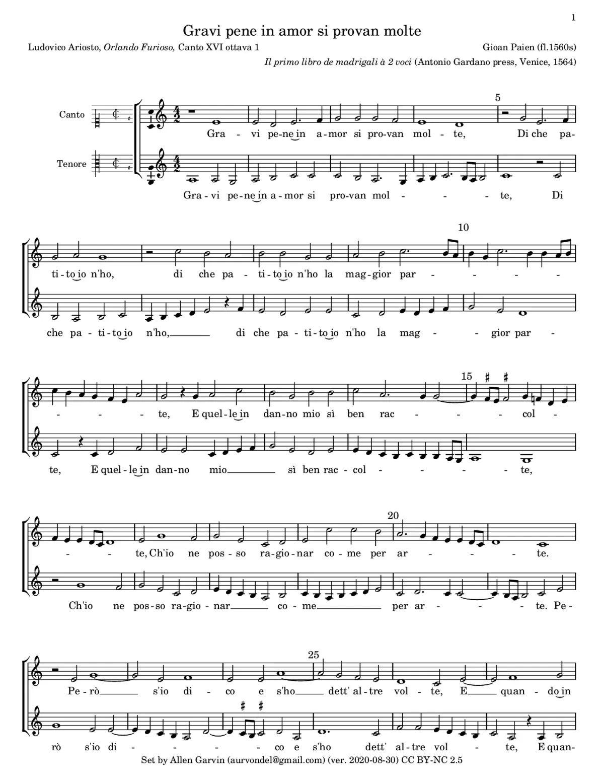 Gravi pene in amor - Page 1