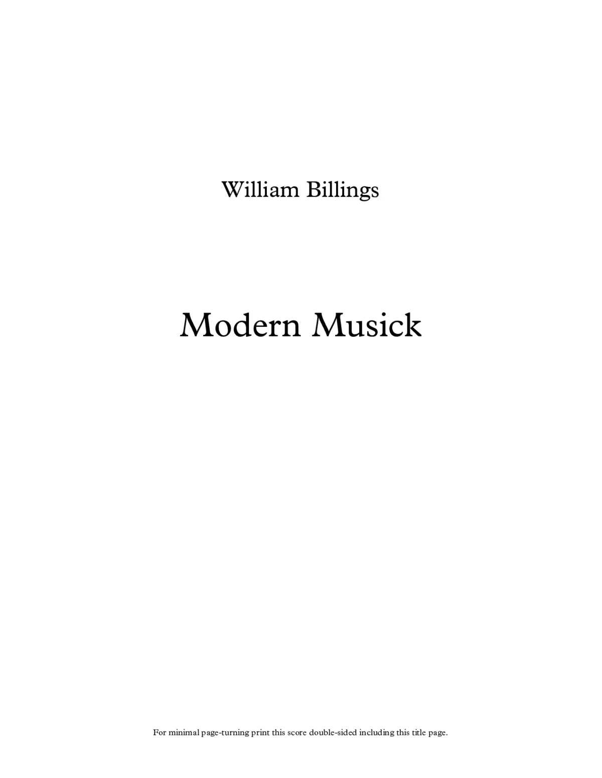 Modern musick - Page 1