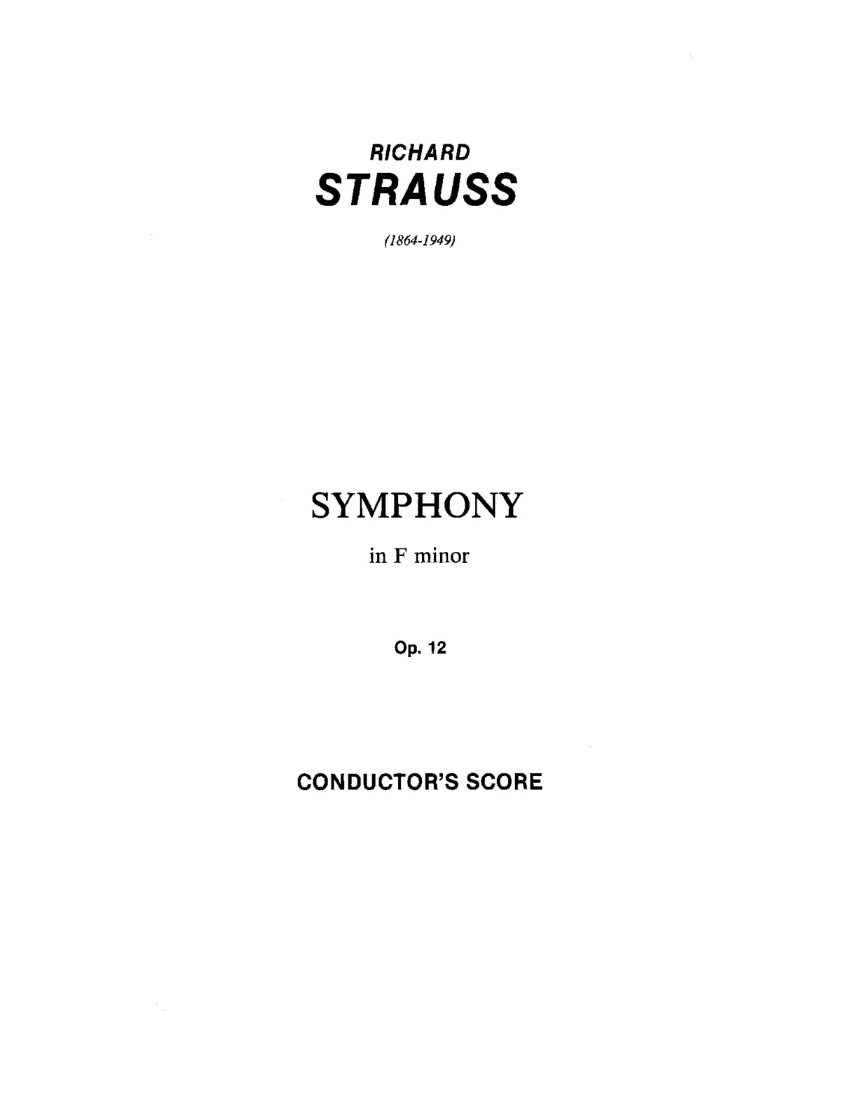 Symphony in F minor - Page 1