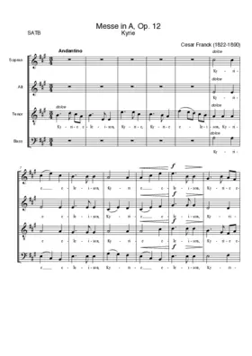 Messe à trois voix, FWV 61