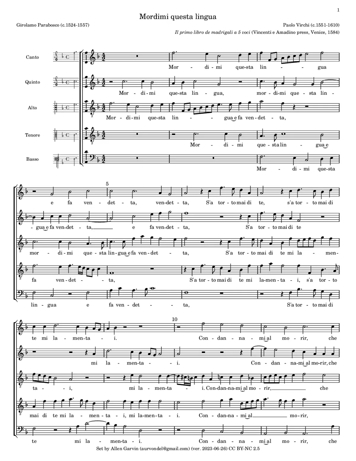 Mordimi questa lingua - Page 1