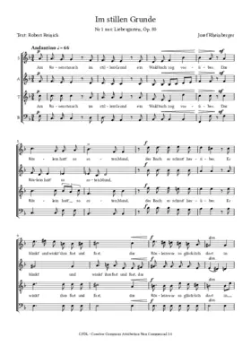 Im stillen Grunde, Op. 80, No. 1