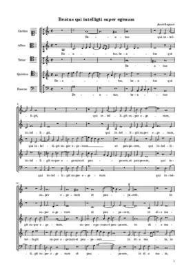 Beatus qui intelligit super egenum