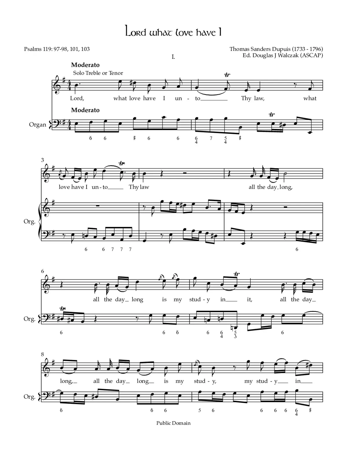 Lord, what love have I - Page 1