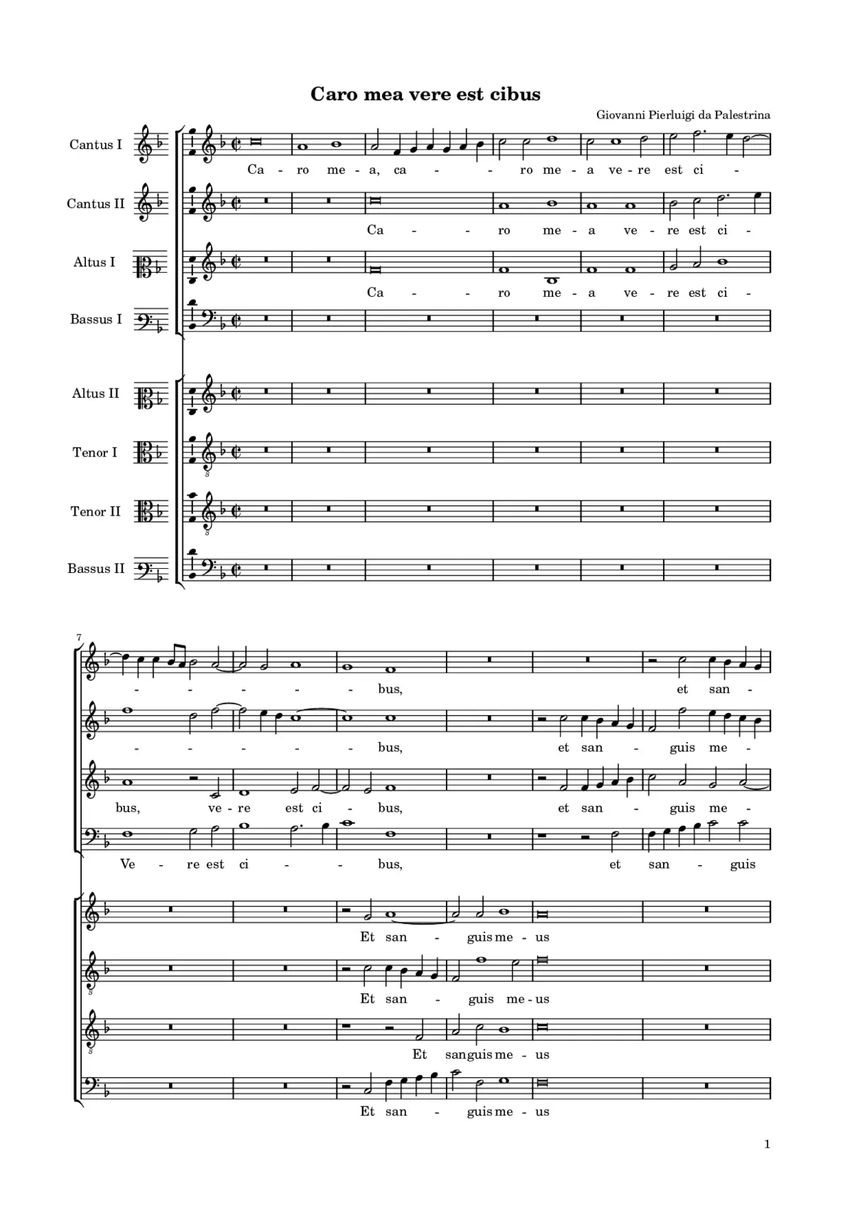 Caro mea vere est cibus a 8 - Page 1