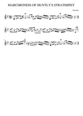 MARCHIONESS OF HUNTLY'S STRATHSPEY