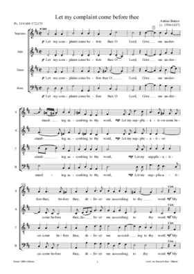 Let my complaint come before thee