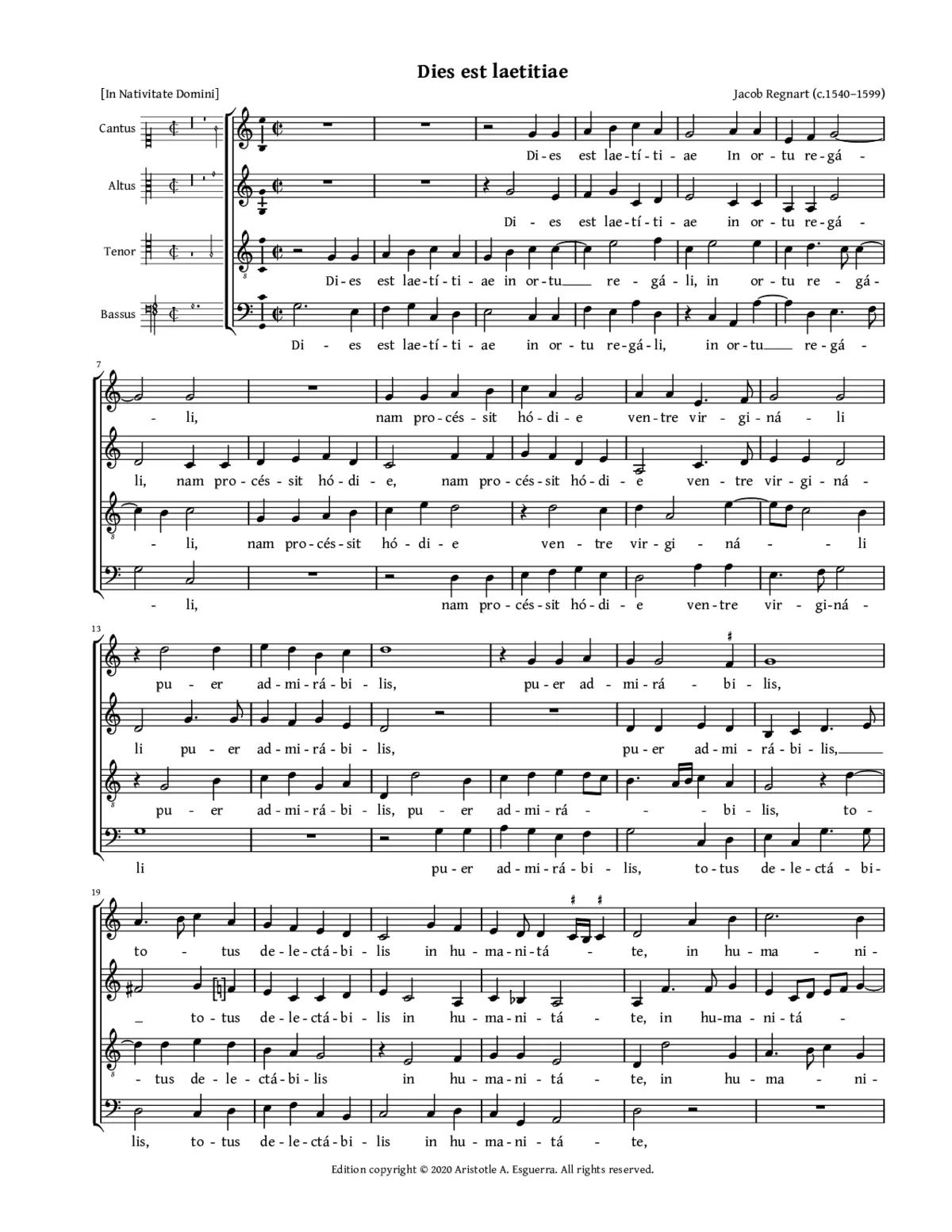 Dies est laetitiae - Page 1