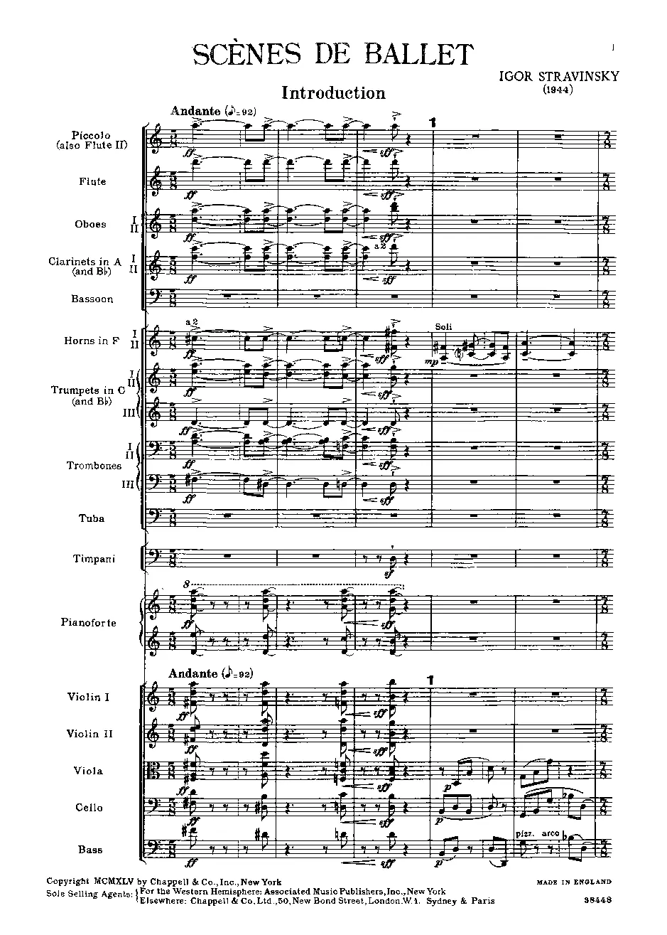 Scènes de Ballet - Page 1