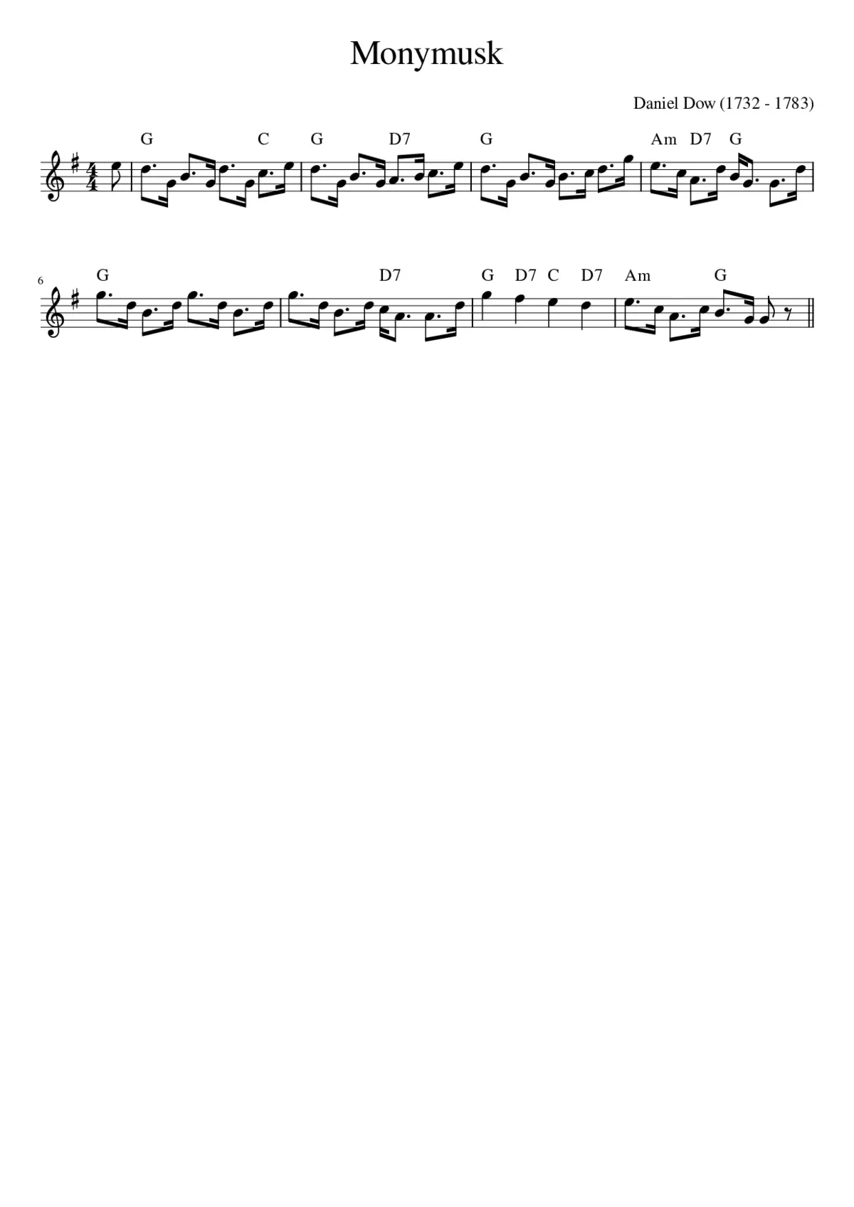 Monymusk - Page 1