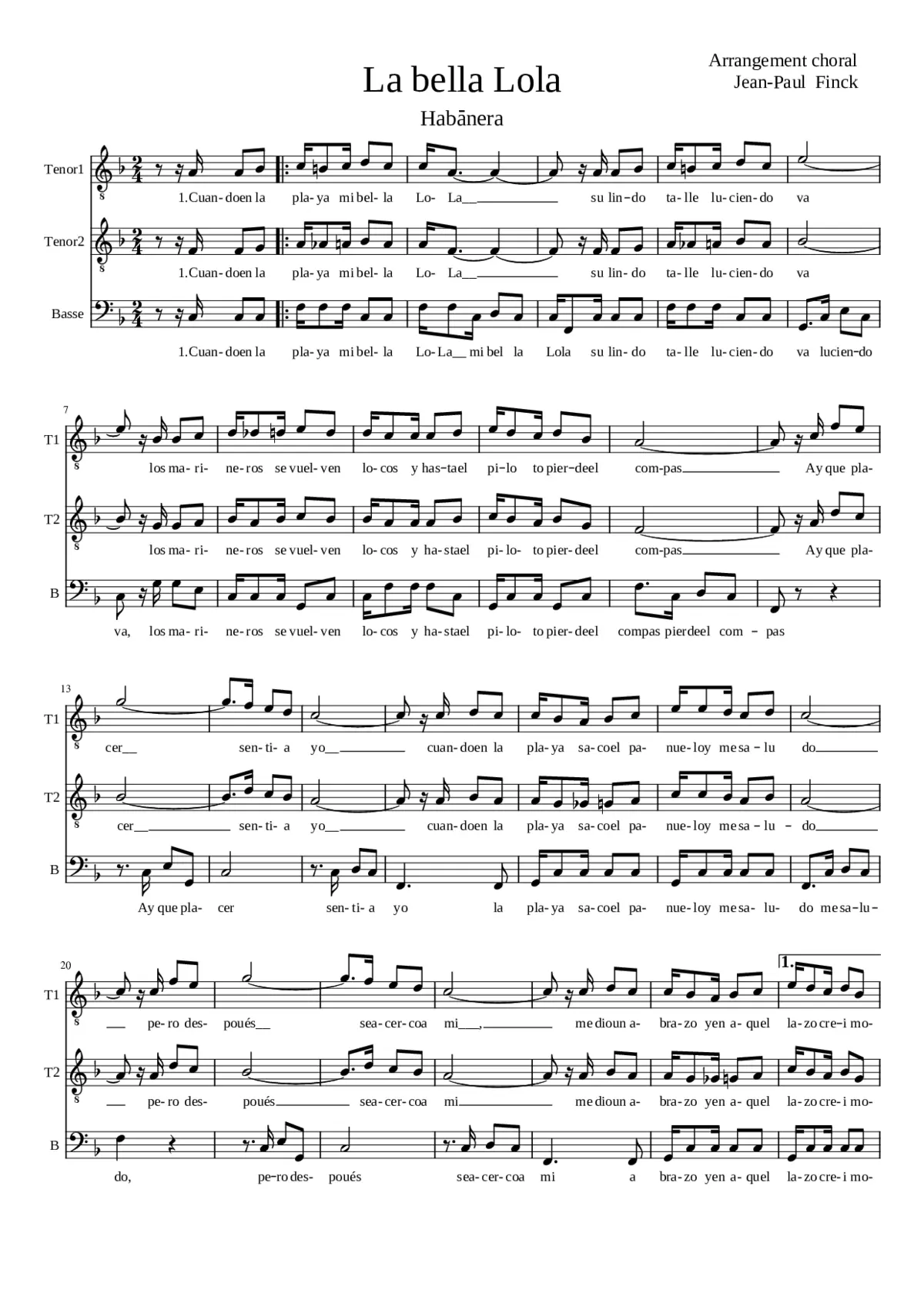 La Lola (CT 414) (Arrg.) - Page 1