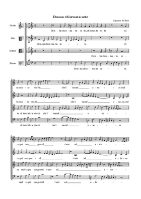 Donna ch'ornata sete