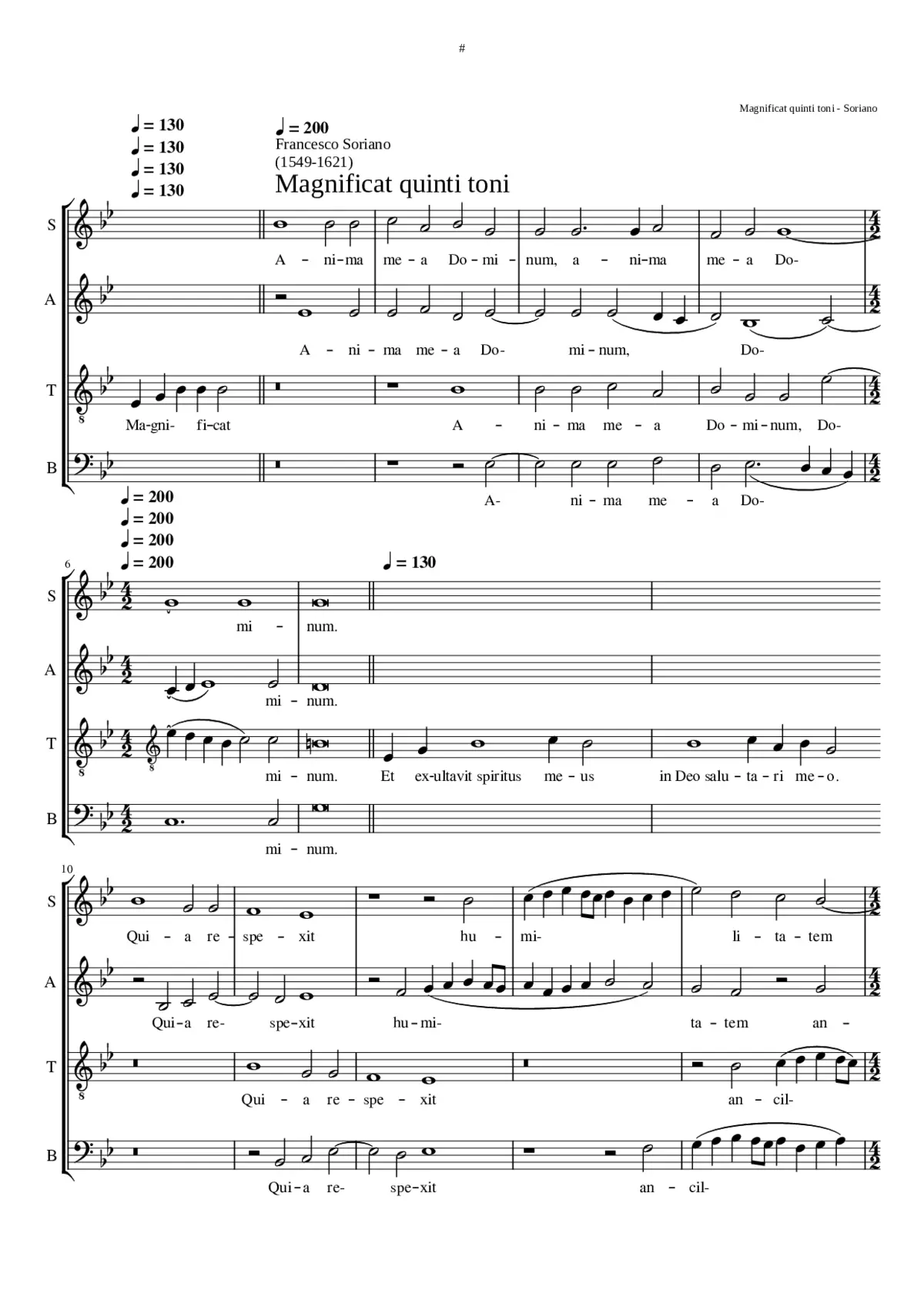 Magnificat quinti toni - Page 1