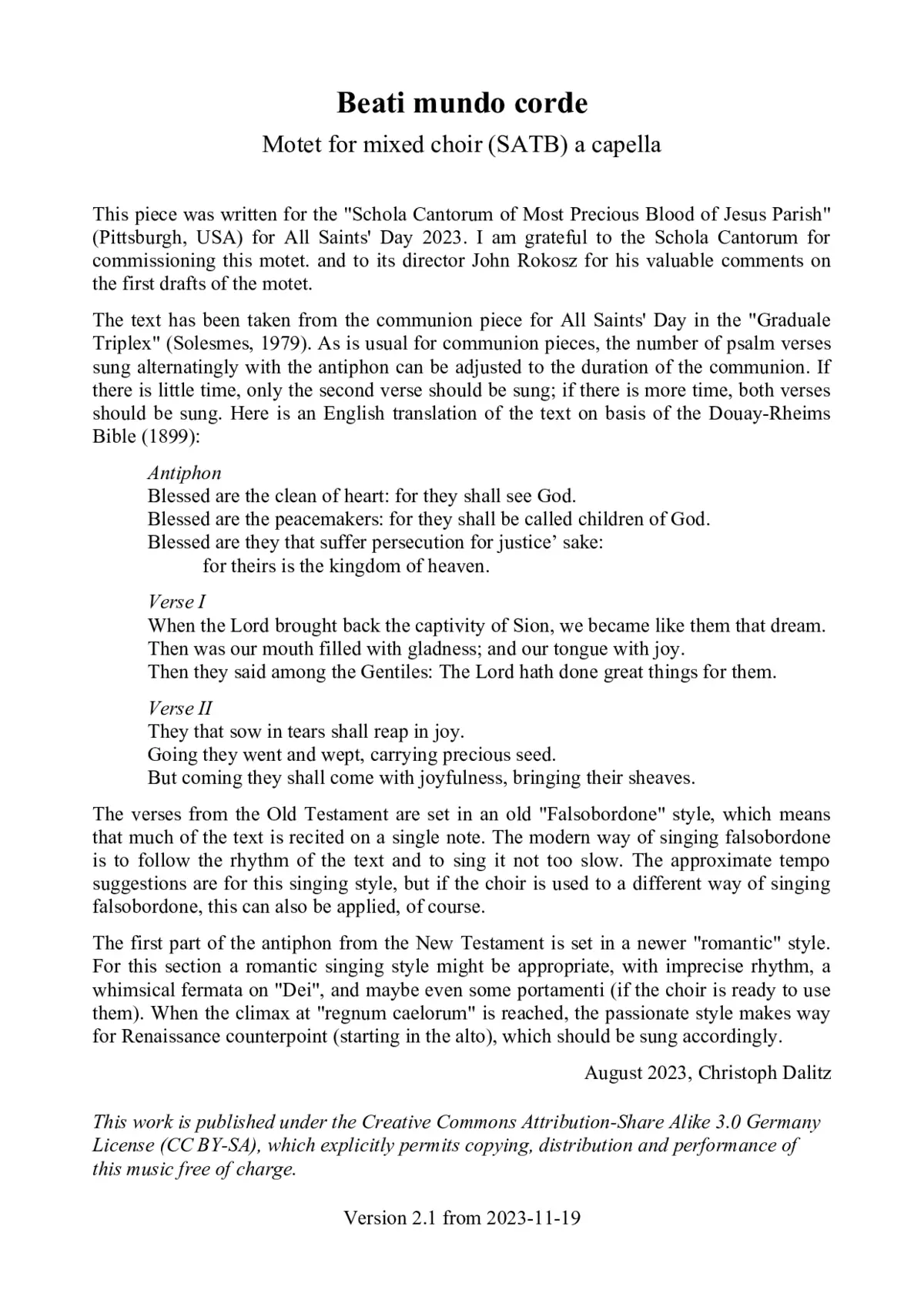 Beati mundo corde - Page 1