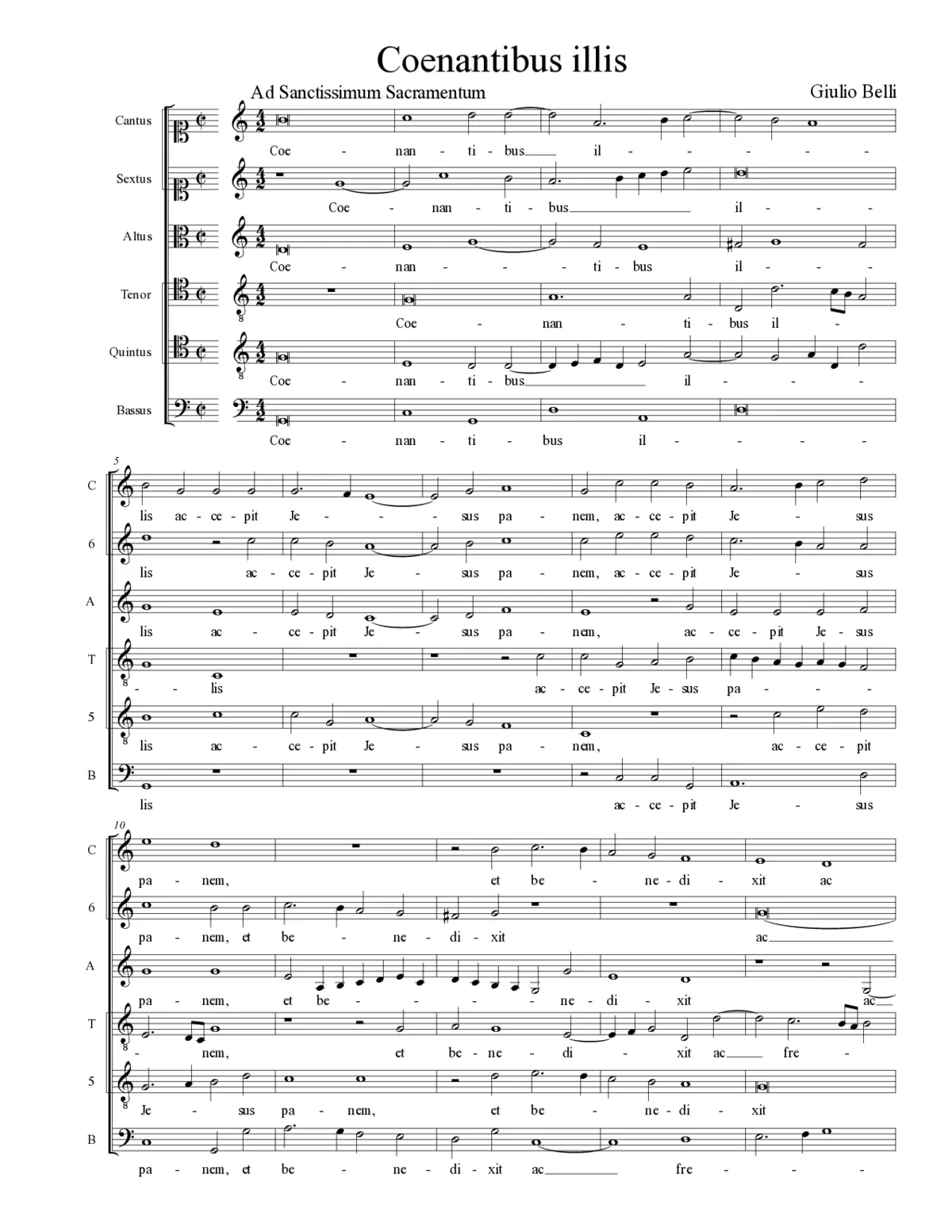 Coenantibus illis - Page 1