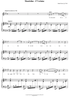 Mandoline, Op. 58 No. 1