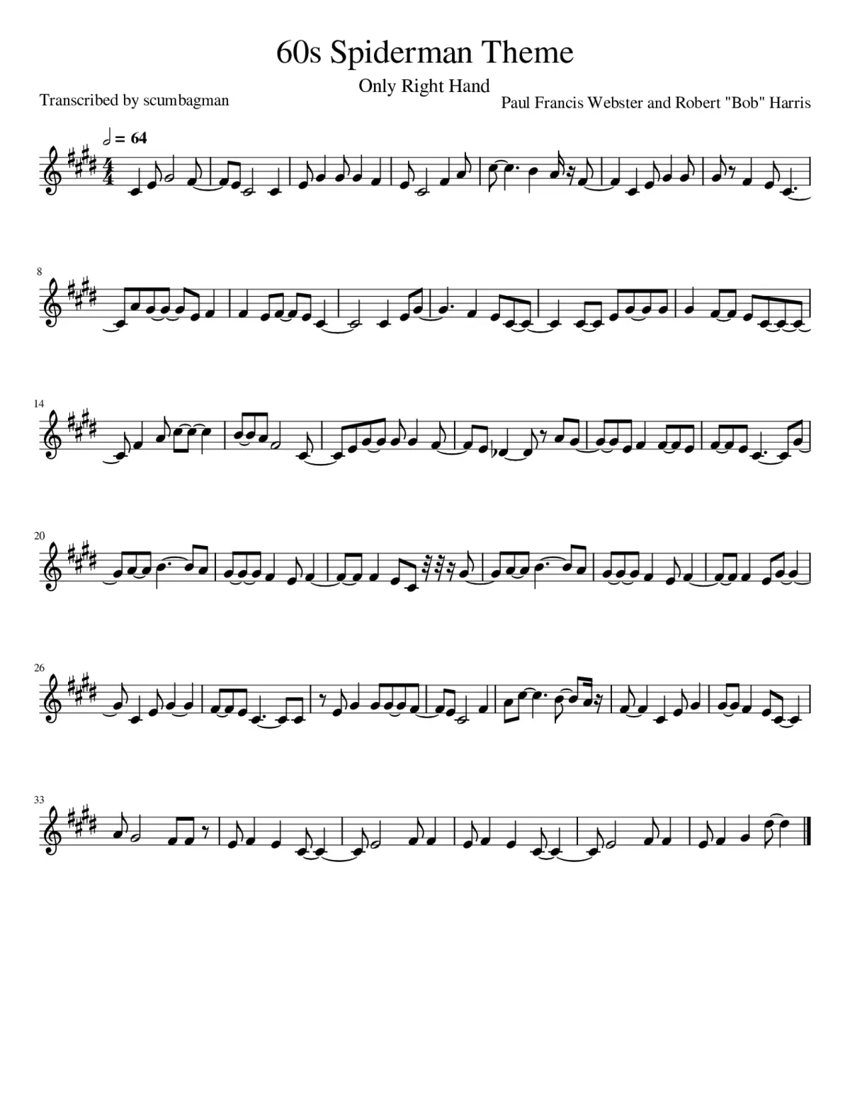 spiderman 1960s theme - Page 1