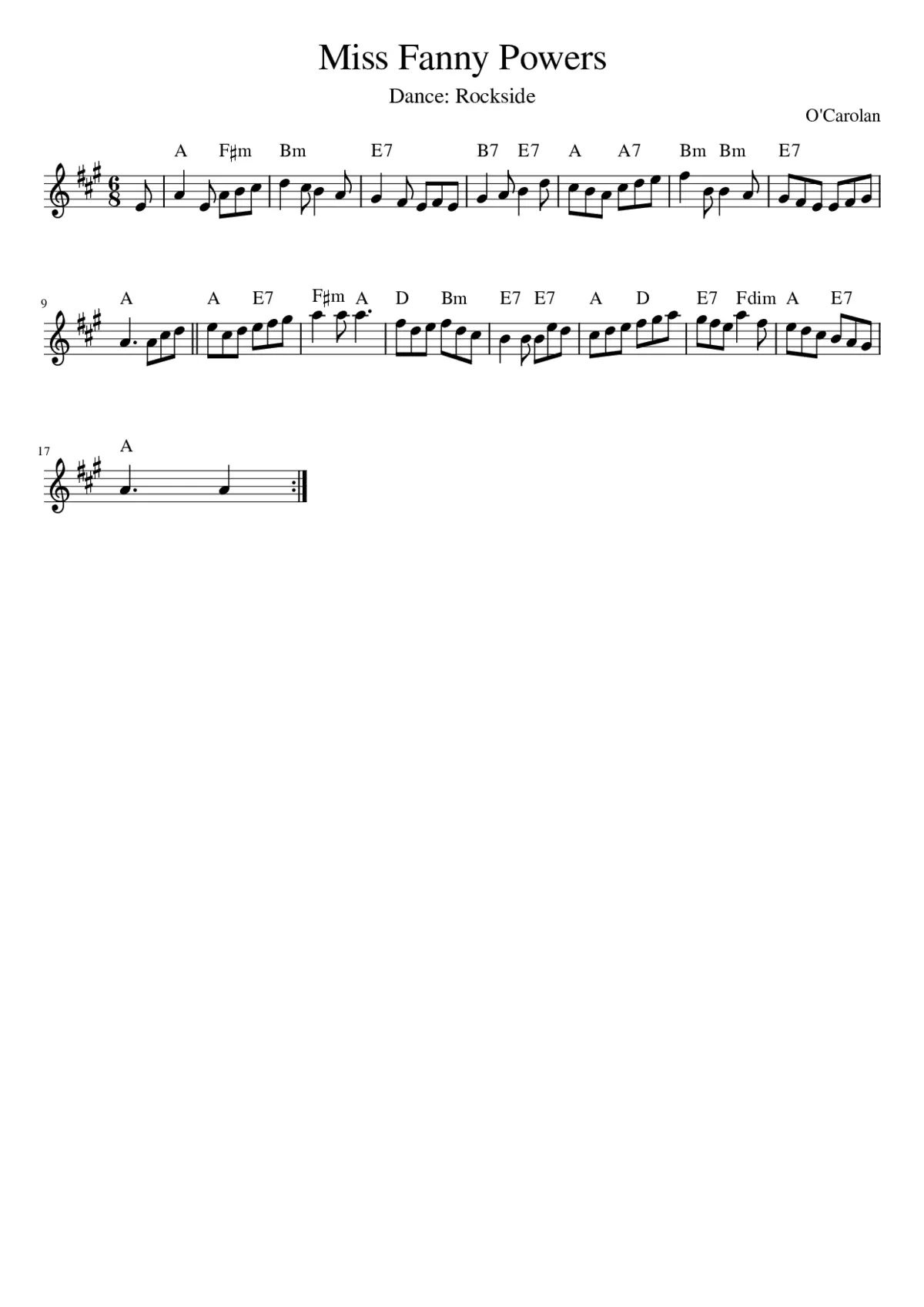 Miss Fanny Powers - Page 1