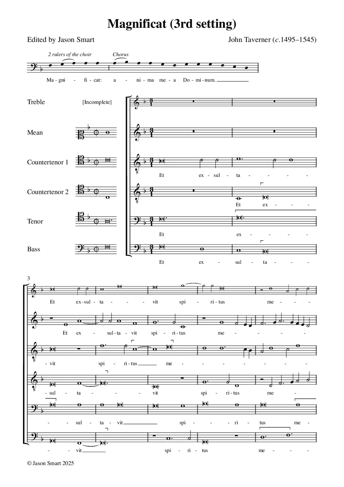 Magnificat a 6 - Page 1