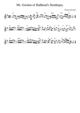 Mr. Gordon of Hallhead's Strathspey
