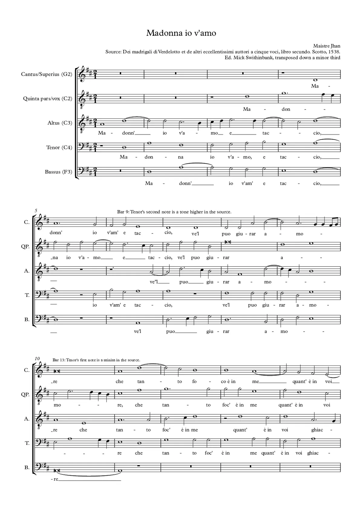 Madonna io v'amo - Page 1
