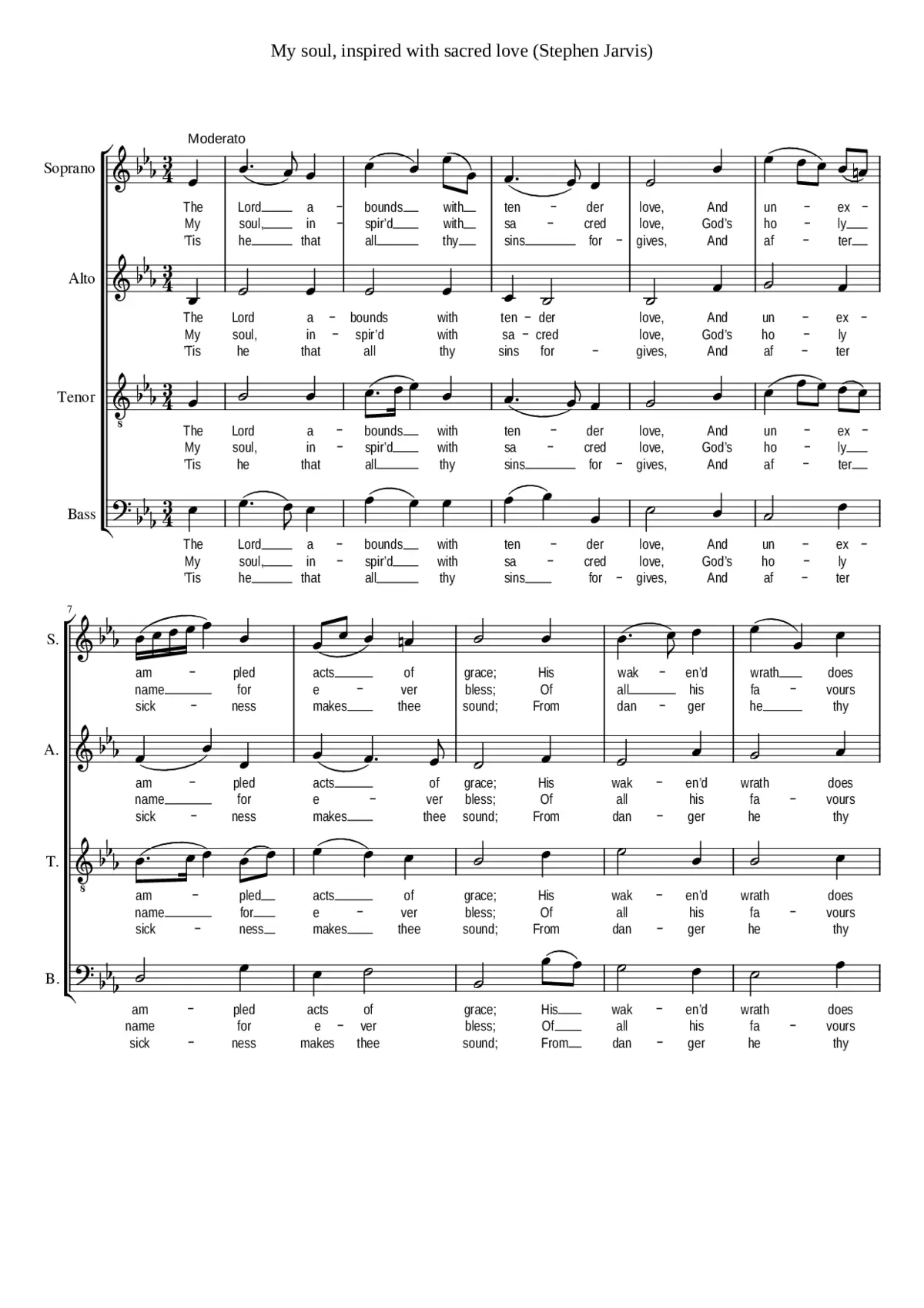 My soul inspired with sacred love - Page 1