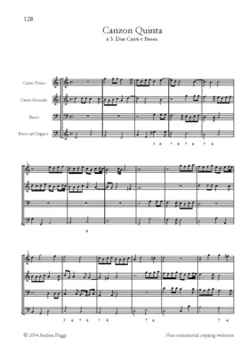 Canzon à due canti e basso