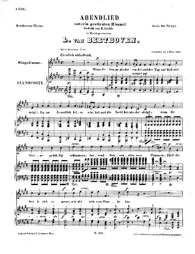 Abendlied unterm gestirnten Himmel