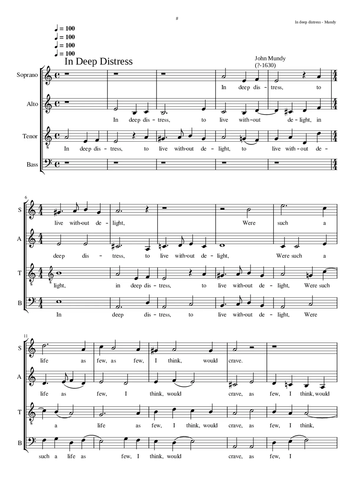 In deep distress - Page 1