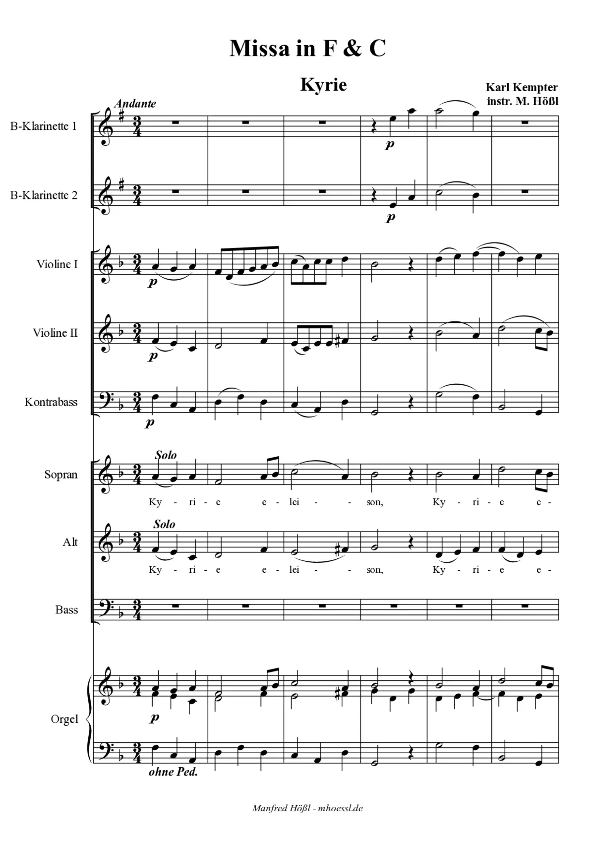Missa in F&amp;C - Page 1