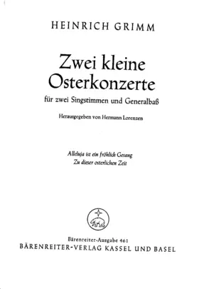2 kleine Osterkonzerte