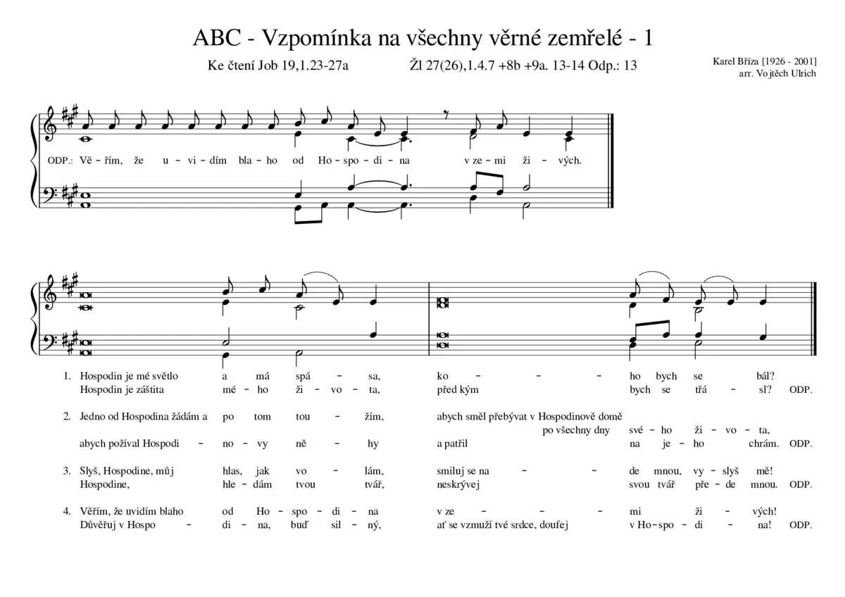 ABC - Vzpomínka na všechny věrné zemřelé - 1 - Page 1