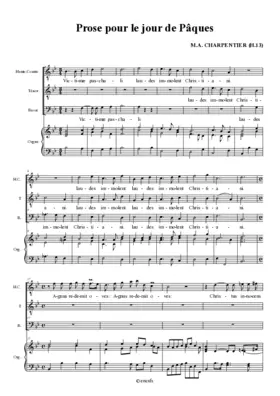 Prose pour le jour de Pâques, H 13