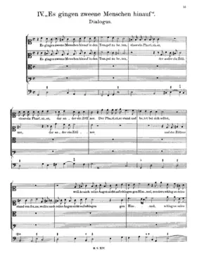 Es gingen zweene Menschen hinauf