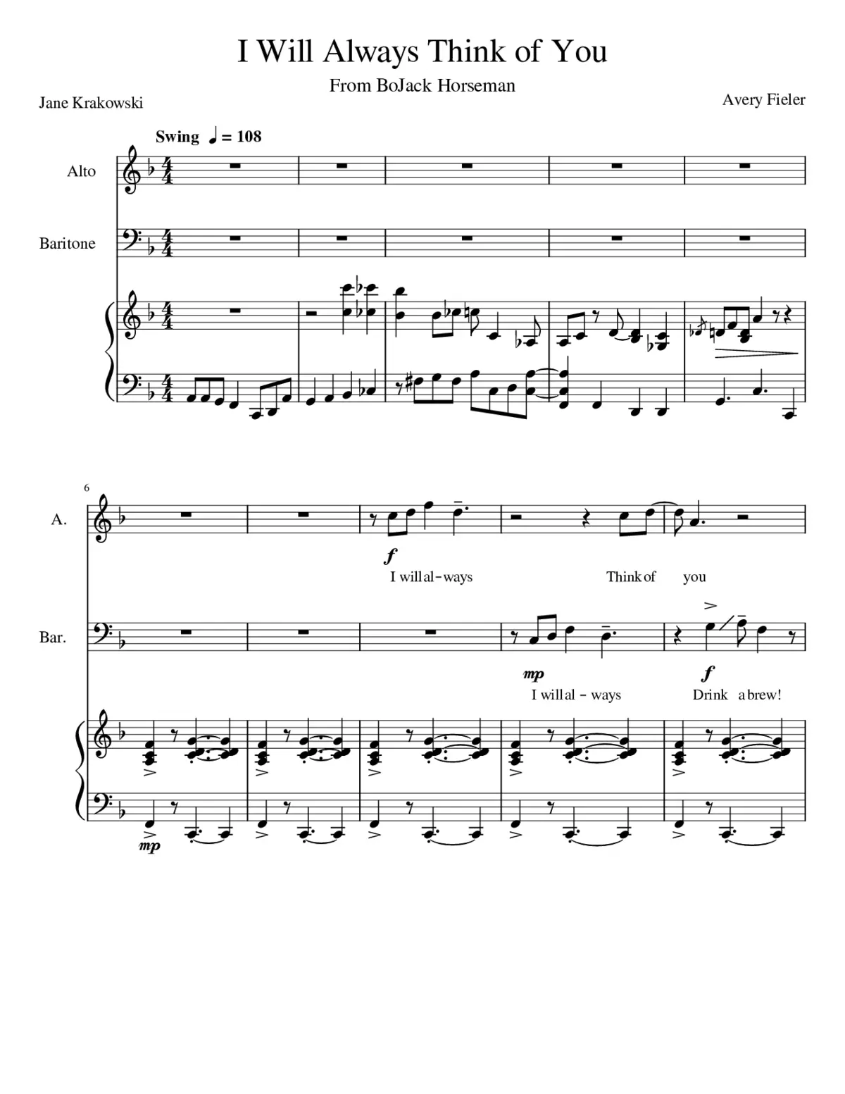 I will always think of you - Page 1
