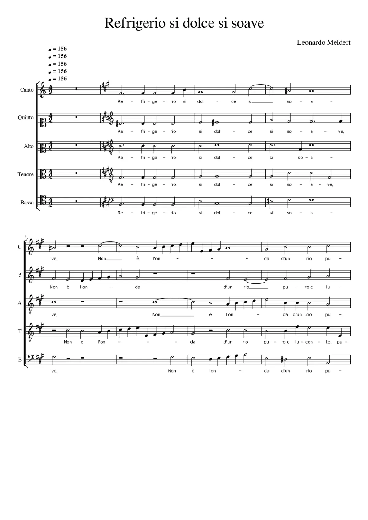 Refrigerio si dolce si soave - Page 1