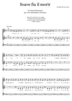 Soave fia il morir