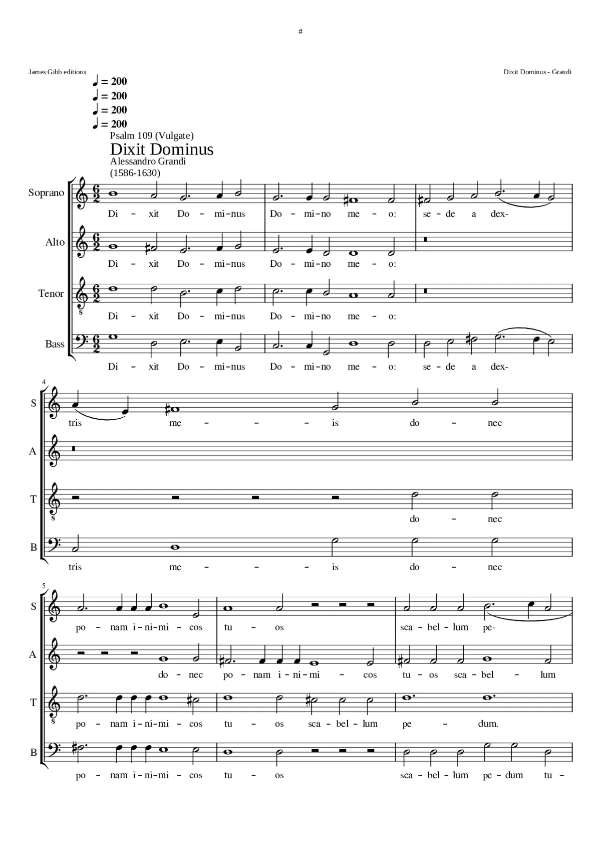 Dixit Dominus - Page 1