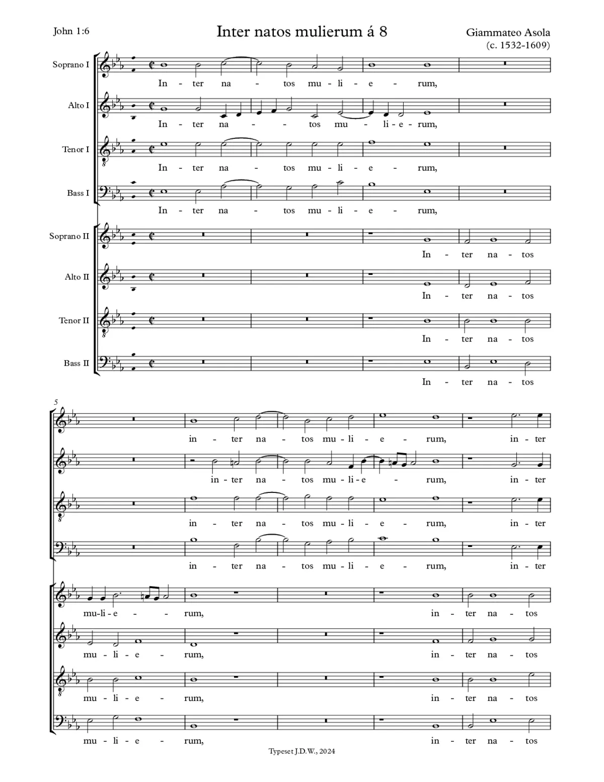 Inter natos mulierum a 8 - Page 1