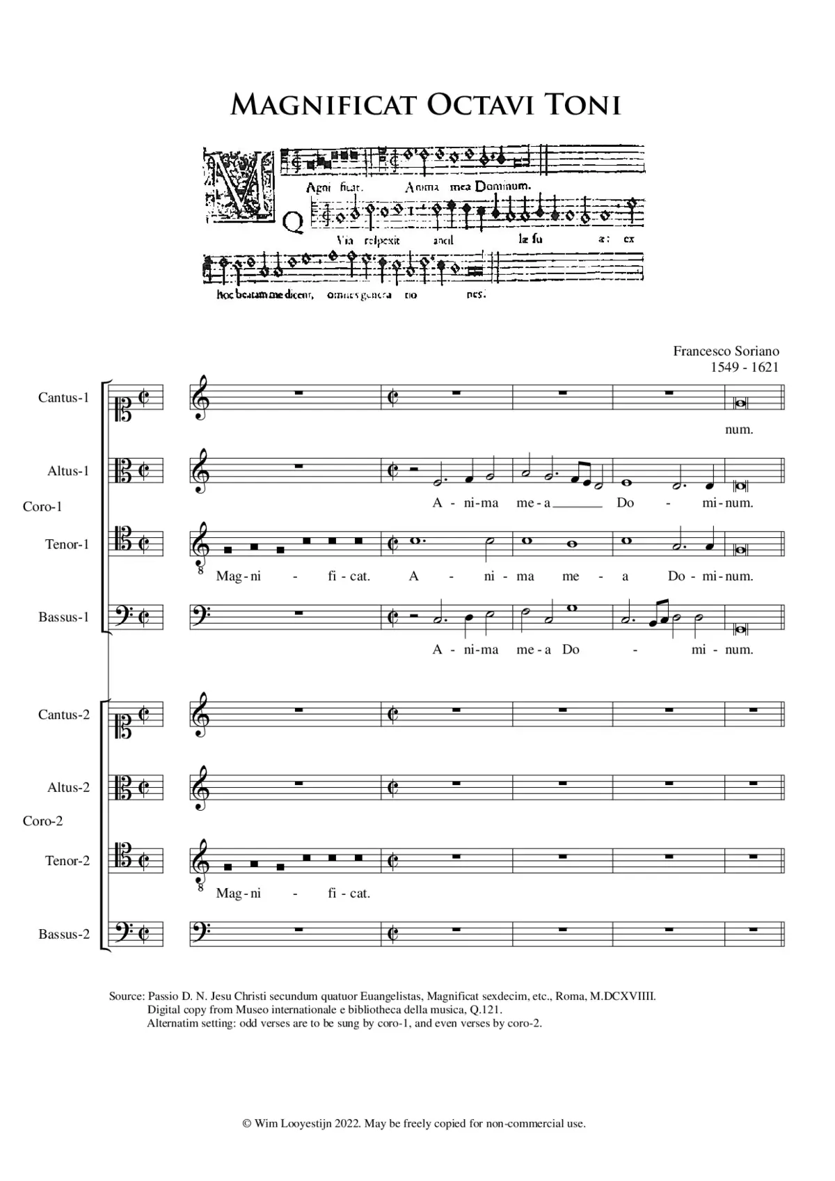 Magnificat 8 (octavi toni) - Page 1