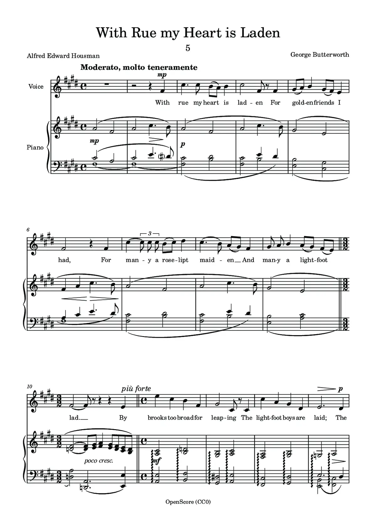 With Rue my Heart is Laden - Page 1